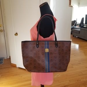 dark brown mcm bag